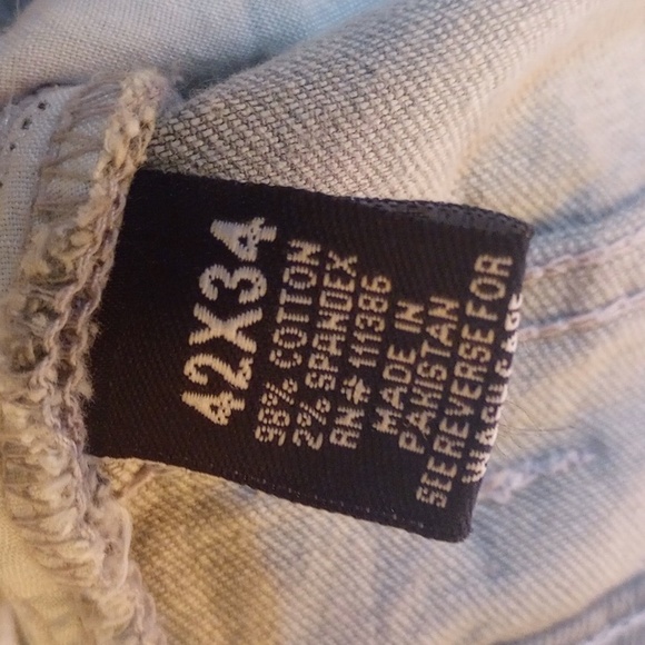 Regal Exchange paint splatter design print men's stretch jeans - Picture 6 of 7